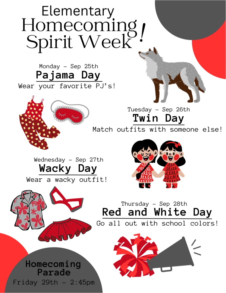 elementary spirit week